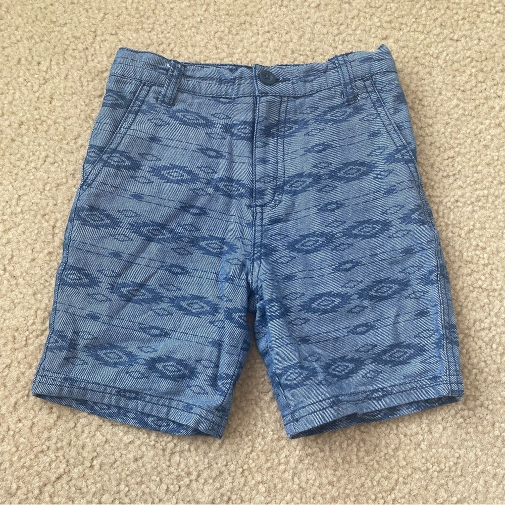 True Craft Little Boys Blue Adjustable Waist Shorts Size 5